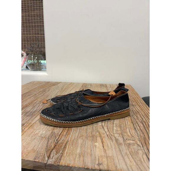 Spring Step Berna Leather Flats Black Size 42 - Picture 4 of 10